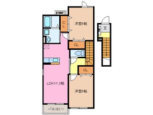 プルミエ・ラムール　Ａ棟の物件間取画像